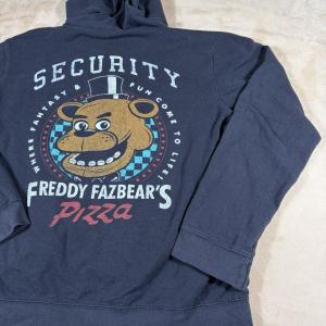 FNAF Security Black Youth Full Zip Hoodie