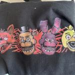 Five Nights at Freddy's Kids Black Hoodie XL