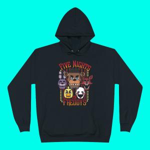 Five Nights at Freddy's Men's Black T-Shirt S-3XL