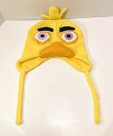 Chica Face FNAF Yellow Beanie Hat with Tassels