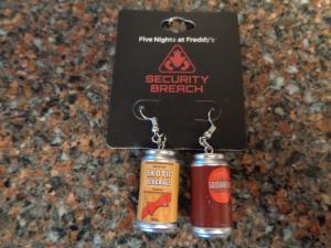 Five Nights at Freddy's Soda Mismatched Earrings