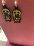 Chica Earrings from Five Nights at Freddy's