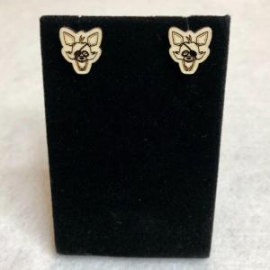 Foxy Wooden Stud Earrings from Five Nights at Freddy's