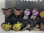 FNAF Pixelated Earrings Set - 6pcs