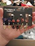 FNAF Fazbear Character Earring Set: Bonnie, Chica, Foxy