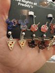 FNAF Fazbear Character Earring Set: Bonnie, Chica, Foxy
