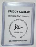 Freddy Fazbear Signed 1/1 Trading Card