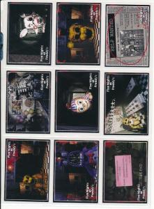 FNAF Trading Cards Bundle #27 - 9 Cards