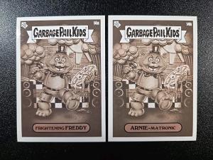 Freddy Fazbear Garbage Pail Kids Card - Sepia SP