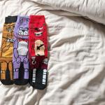 FNAF Character Mid-Calf Crew Socks - 3 Pairs