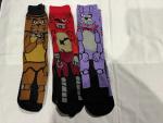 FNAF Colorful Crew Socks – 3 Pairs Set