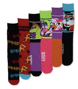 Five Nights at Freddy's Colorful Sock Set (6 Pack)