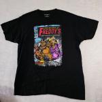 FNAF Comic Book Style Black Tee for Adults