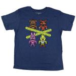 FNAF Boy's Pixelated Caution Tape Shirt