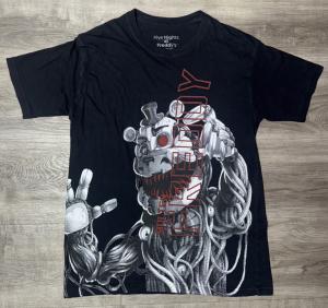 FNAF Jumbo Print Black T-Shirt - Size Small