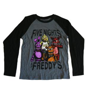 Five Nights at Freddy's Boys' Gray/Black T-Shirt