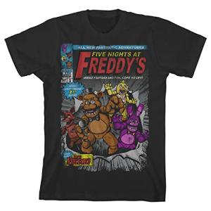 Five Nights at Freddy's Boy's Black T-Shirt