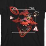 FNAF Foxy Warning Signs Boys' Black T-Shirt