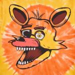 Foxy Face Orange Tie-Dye FNAF T-Shirt XXL