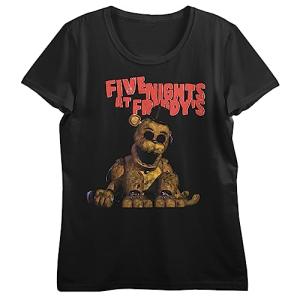 Golden Freddy Women's Black T-Shirt - XXL