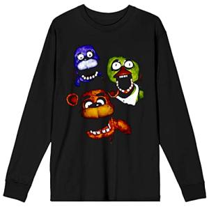 Men's Black Long Sleeve Tee - Five Nights at Freddy's