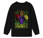 Five Nights at Freddy's Boys' Black Long Sleeve Shirt