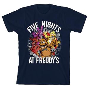 Five Nights at Freddy's Kids Black T-Shirt