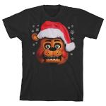 Santa Freddy Black T-Shirt for Kids