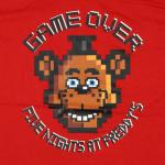 Five Nights at Freddy's Game Over Pixel Tee