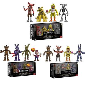 4pc FNAF Golden Bear Balloon Nightmare Freddy Figure Set