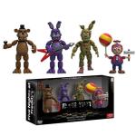 4pc FNAF Golden Bear Balloon Nightmare Freddy Figure Set