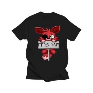FNAF Fox Graphic Black and White T-Shirt