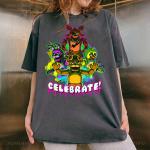 FNAF Five Nights Celebrate Graphic Vintage T-Shirt