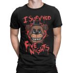 I Survived FNAF Oversized Cotton T-Shirt
