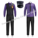 Purple Guy William Afton Cosplay Costume Set
