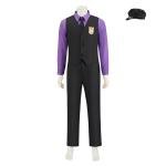 FNAF Purple Guy William Afton Cosplay Costume Set