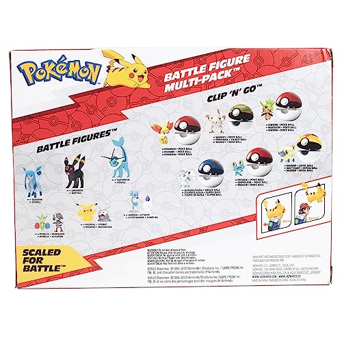 Pokémon Battle Figure Set with Ash & Pikachu