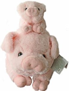Cute Mother & Baby Pig Plush Toy Set