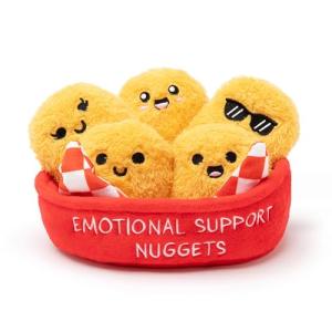 Emotional Support Chicken Nuggets Plush Toy Set