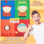 South Park Throw Blanket for Couch Soft Cozy Fleece Blankets Eric Kenny Cartman Bedroom Accessories Mens Gifts 59 x 51 Inches (Multi)
