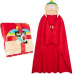 Get Trend South Park Adult Blanket with Hood, 51x59 in, Fleece Wearable Blanket Loungewear, Christmas Gifts for Men(Red South Park)