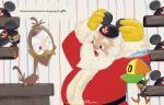 Santa Visits Disneyland (Little Golden Book)