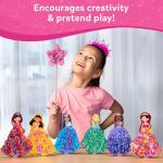 Skillmatics Poke-in Art - Magical Princesses, Mess-Free Fun for Kids, DIY Wood Craft Kits, Creative Activity, Christmas Gifts for Girls & Boys Ages 4, 5, 6, 7, 8, 9