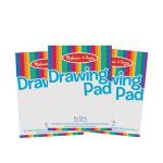 Melissa & Doug Drawing Paper, Sketch Pad, 3-Pack Bundle for Coloring, Writing or Painting (9 x 12 inches) - 50 Sheets Each, Kids Drawing Pad & Art Supplies for Kids Ages 3+ - FSC Certified
