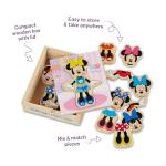 Melissa & Doug Disney Minnie Mouse Dress-Up Puzzle, 18 Pieces Mix and Match Outfits, Sorting & Matching Toy with Storage Case, Educational Puzzle for Toddlers Ages 3+