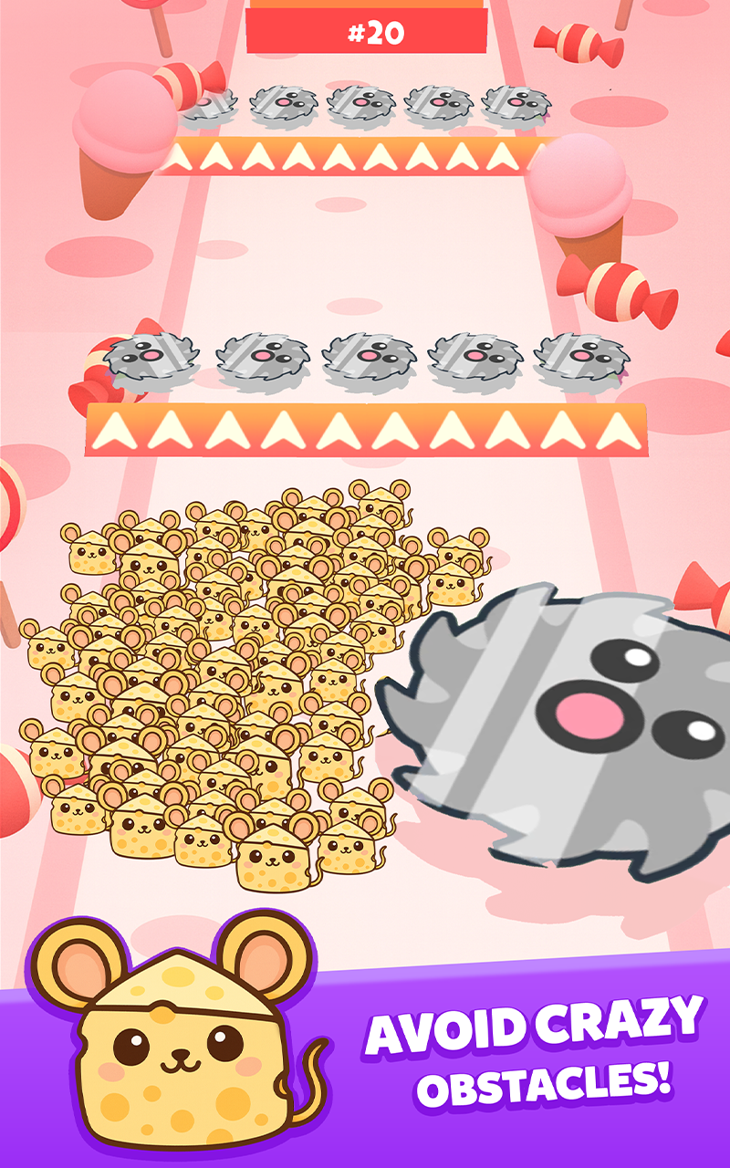 Food Kawaii Run: Crowd Control – Cute Foodimals Runner 3D with Choice Gates, Obstacles, Challenges & Trials