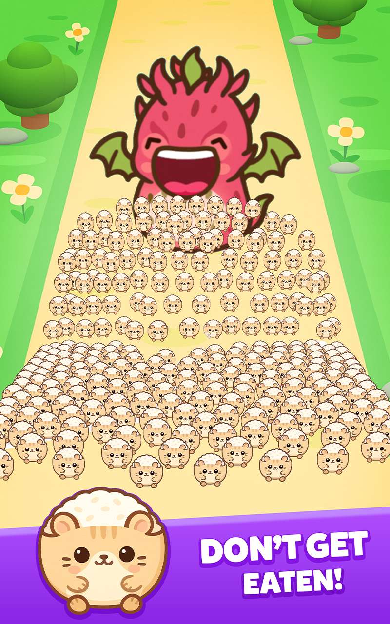 Food Kawaii Run: Crowd Control – Cute Foodimals Runner 3D with Choice Gates, Obstacles, Challenges & Trials