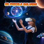 DESTEK V5 VR Headset for Kids with Controller, Anti-Blue Eyes Protected HD Lenses, 110° FOV Virtual Reality Headsets VR Goggles for iPhone 17/16/15/14/13/12/11, Android Phone- White