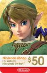 $50 Nintendo eShop Gift Card [Digital Code]