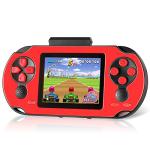 TaddToy 16 Bit Handheld Game for Kids Adults, 3.0'' Large Screen Preloaded 230 HD Classic Retro Video Games with USB Rechargeable Battery & 3 Game Cartridges for Birthday Gift for Kids 4-12 (Red)